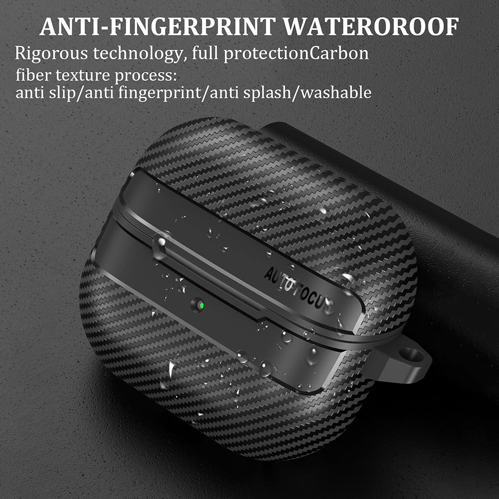 Casti Techsuit CarbonFiber, for Samsung Galaxy Buds 3 / 3 Pro / 3 FE, Negru
