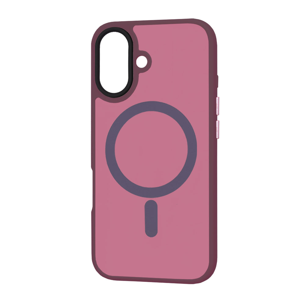Husa de protectie Techsuit HaloFrost MagSafe Series compatibil cu iPhone 16 Plus, Bordo