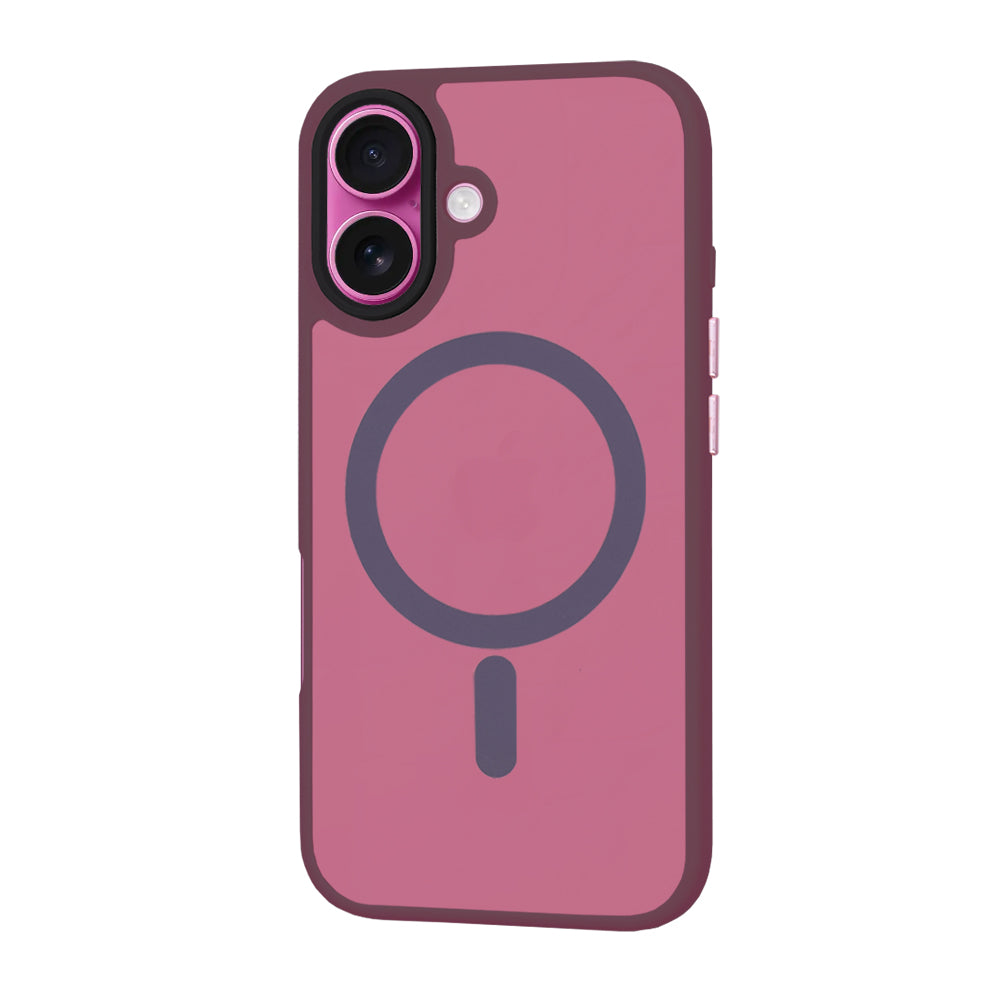 Husa de protectie Techsuit HaloFrost MagSafe Series compatibil cu iPhone 16 Plus, Bordo