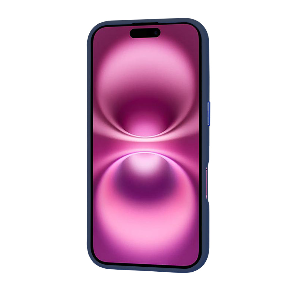Husa de protectie Techsuit HaloFrost MagSafe Series compatibil cu iPhone 16 Plus, Albastru Inchis