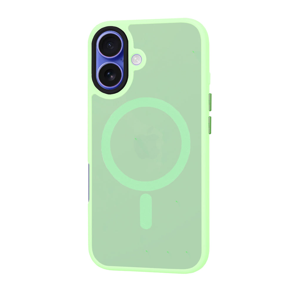 Husa de protectie Techsuit HaloFrost MagSafe Series compatibil cu iPhone 16, Verde Deschis