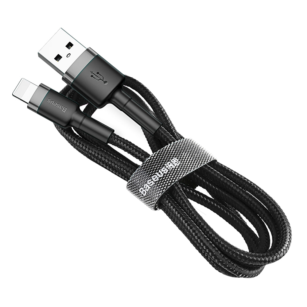 Cablu Baseus Cafule (CALKLF-CG1), USB to Lightning, 1.5A, 2m, Gri Black