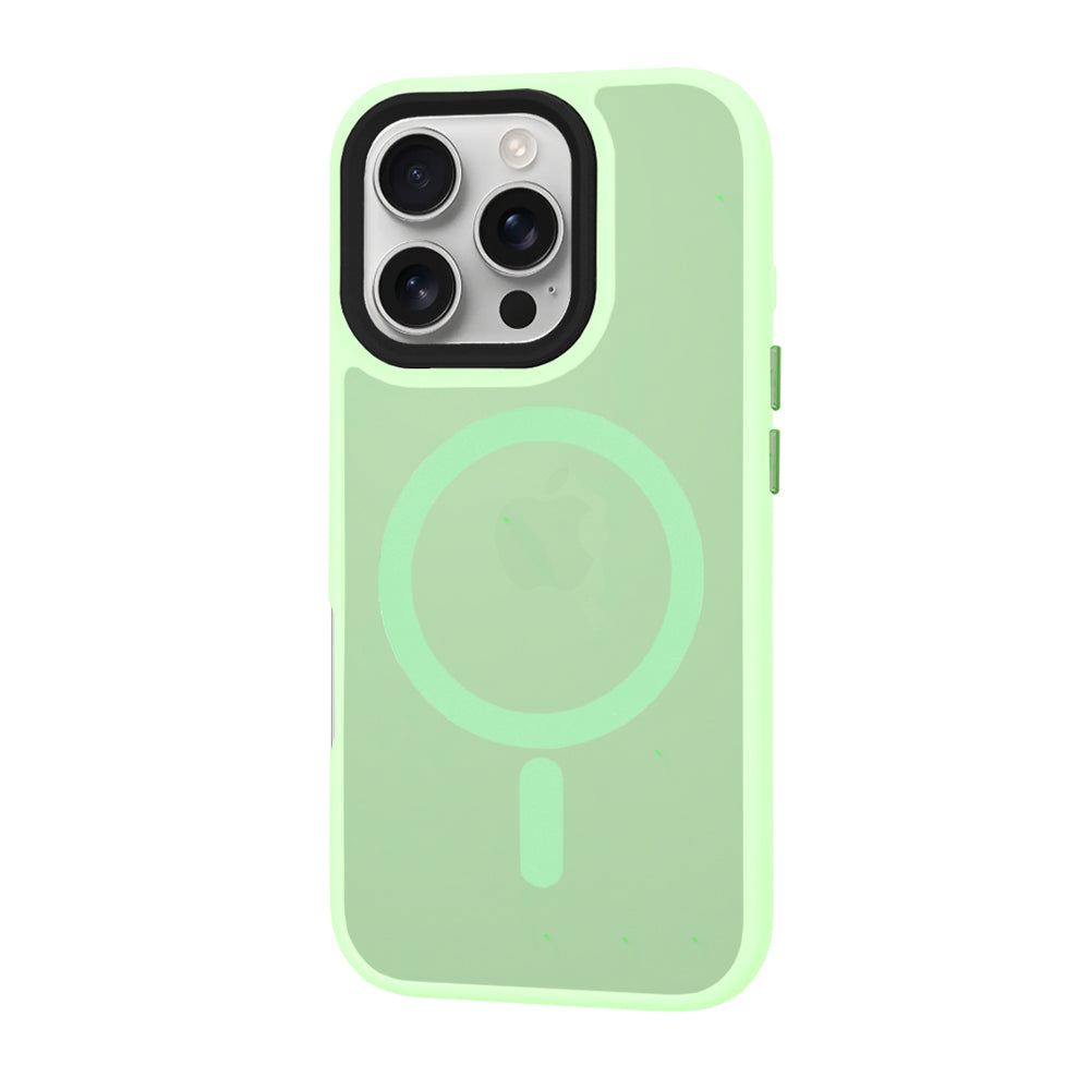 Husa de protectie Techsuit HaloFrost MagSafe Series compatibil cu iPhone 16 Pro, Verde Deschis