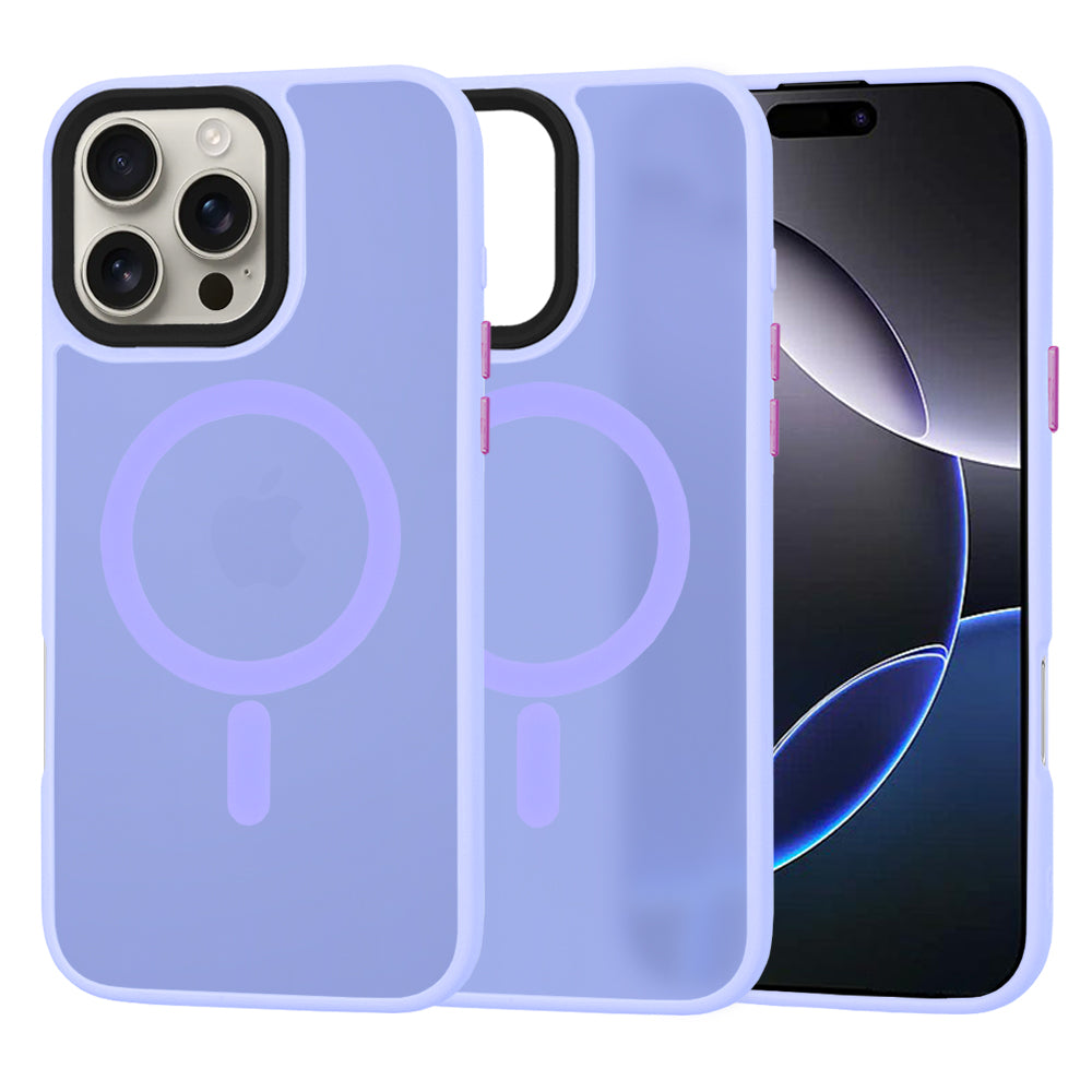 Husa de protectie Techsuit HaloFrost MagSafe Series compatibil cu iPhone 16 Pro Max, Mov Deschis