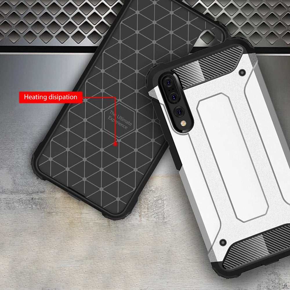 Husa de protectie Techsuit Hybrid Armor compatibil cu Huawei P20 Pro, Negru