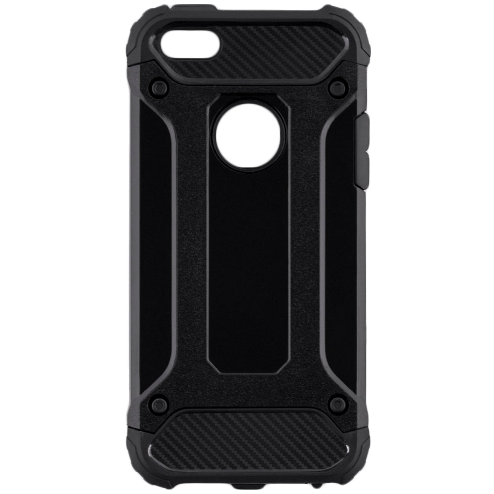 Husa de protectie Techsuit Hybrid Armor compatibil cu iPhone 5 / iPhone 5s / iPhone SE, Negru