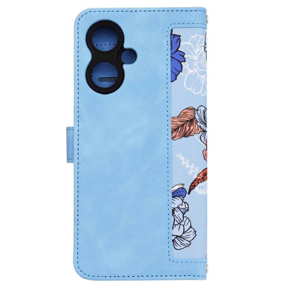 Husa de protectie Techsuit FlipCraft compatibil cu Xiaomi Redmi 13C 5G, Vibrant Blue