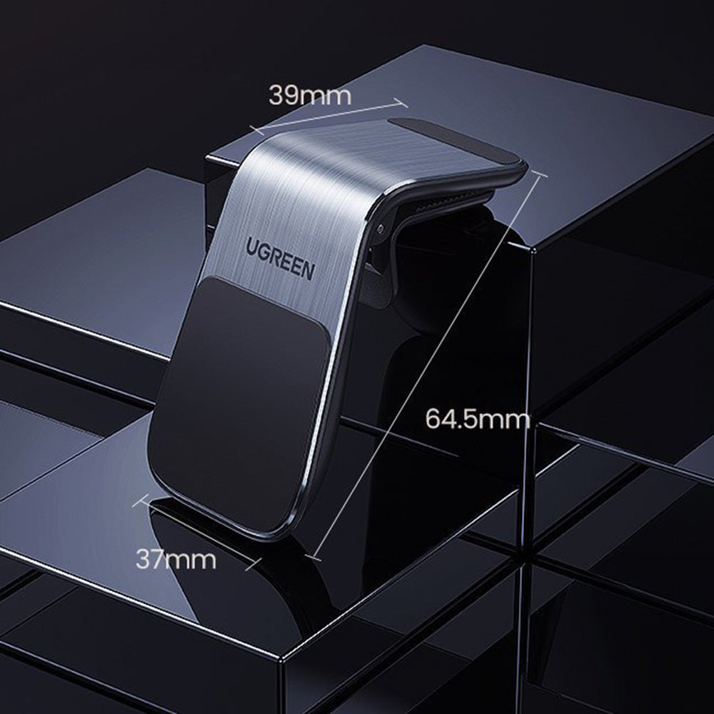 Suport Ugreen LP290 (80712B), Waterfall-Shaped, Magnetic Grip for Air Vent, Argintiu