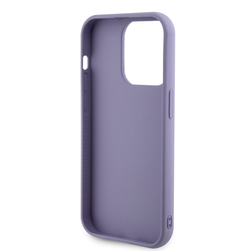 Husa de protectie Guess Sequin Script Metal (GUHCP15LPSFDGSU) compatibil cu iPhone 15 Pro, Mov