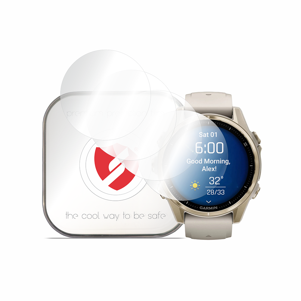 Folie de protectie smartwatch Smart Protection Premium Classic (set de 4) compatibil cu Garmin Fenix 8 43mm, Transparent