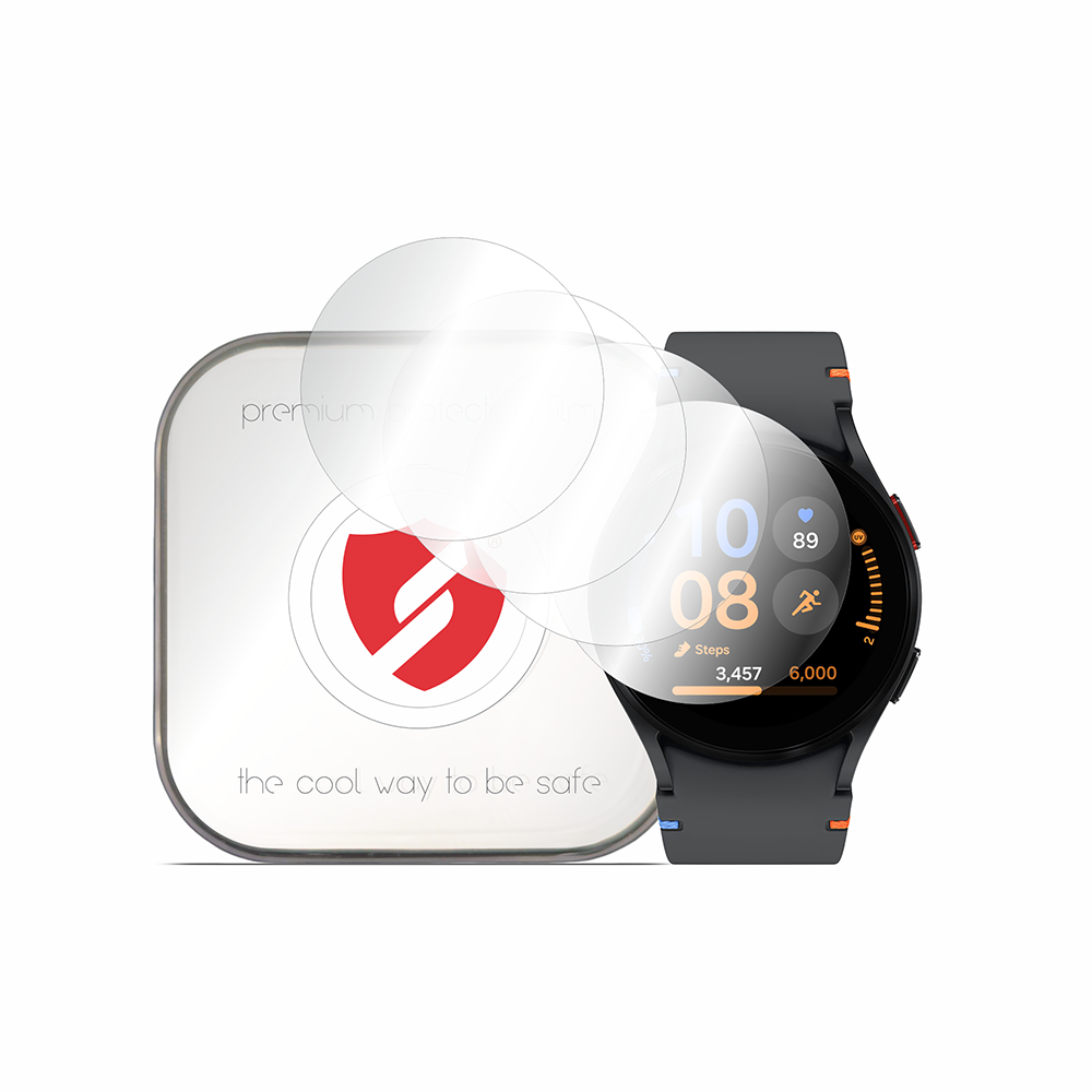 Folie de protectie smartwatch Smart Protection Premium Classic (set de 4) compatibil cu Samsung Galaxy Watch FE, Transparent