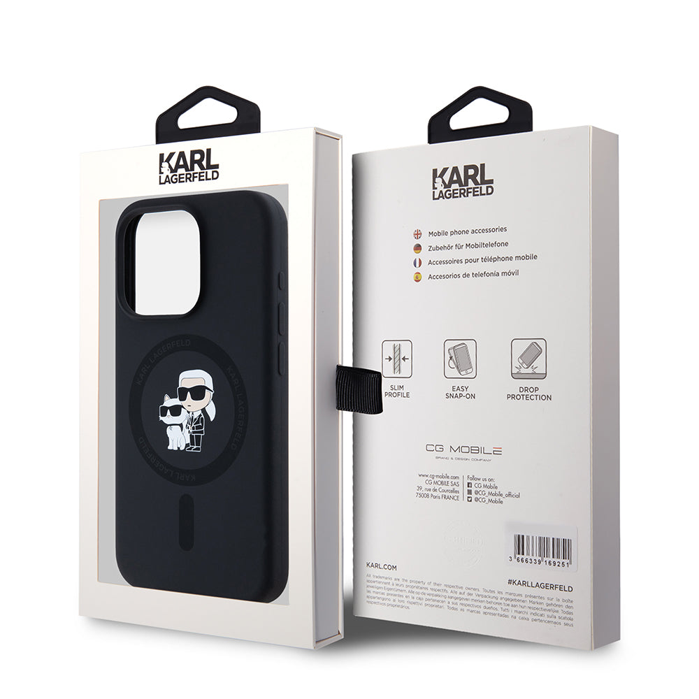 Husa de protectie Karl Lagerfeld compatibil cu iPhone 15 Pro, Negru