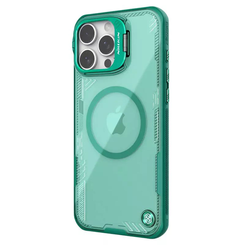 Husa de protectie Nillkin Iceblade Prop Magnetic (with Camera Cutout) compatibil cu iPhone 16 Pro, Verde