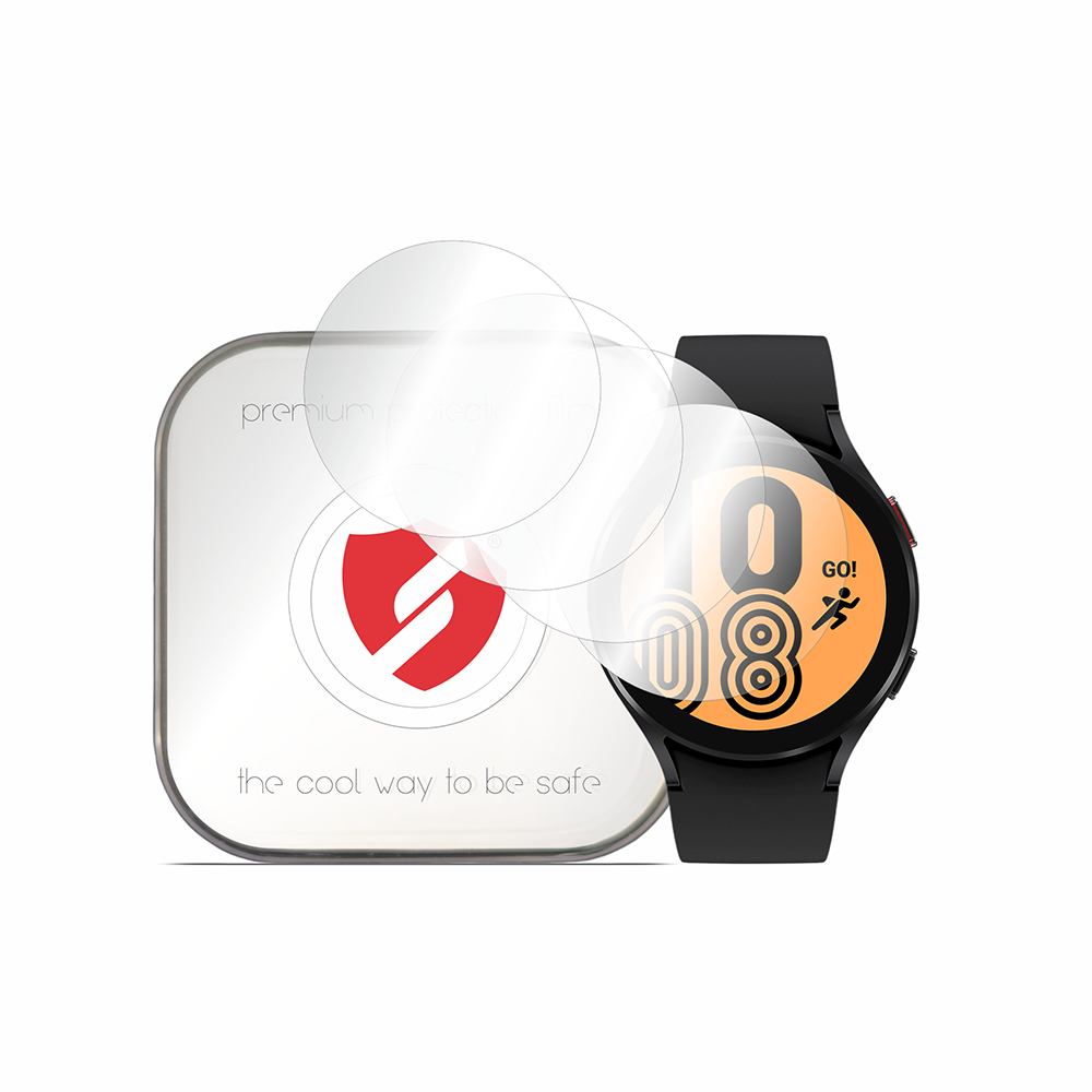 Folie de protectie smartwatch Smart Protection Premium Classic (set de 4) compatibil cu Samsung Galaxy Watch4 44mm, Transparent