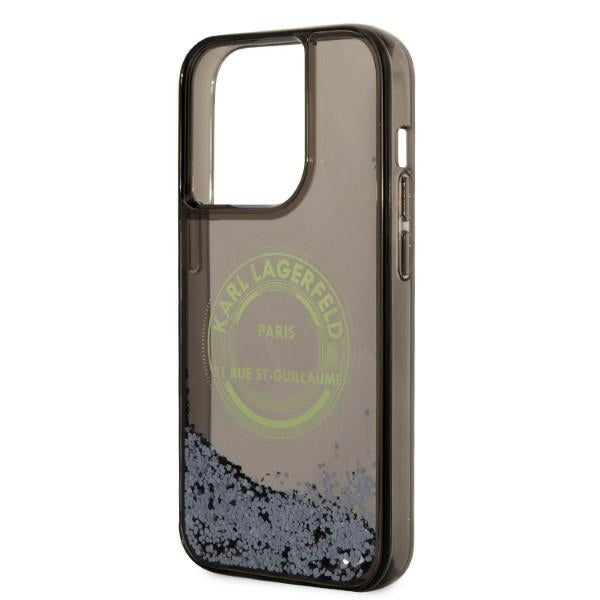 Husa de protectie Karl Lagerfeld Hardcase Liquid Glitter (KLHCP14LLCRSGRK) compatibil cu iPhone 14 Pro, RSG