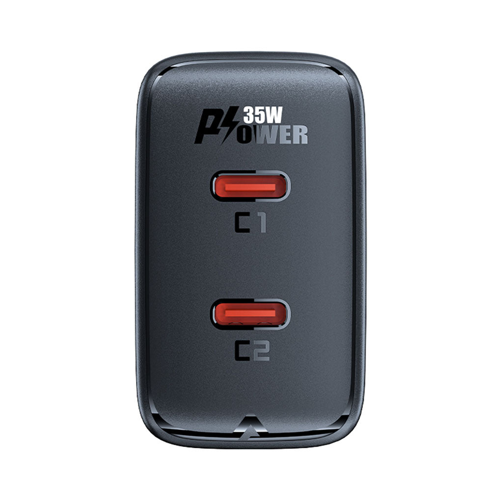 Incarcator Acefast (A49), 2x Type-C, Universal Charger, GaN Technology, PD35W, Negru