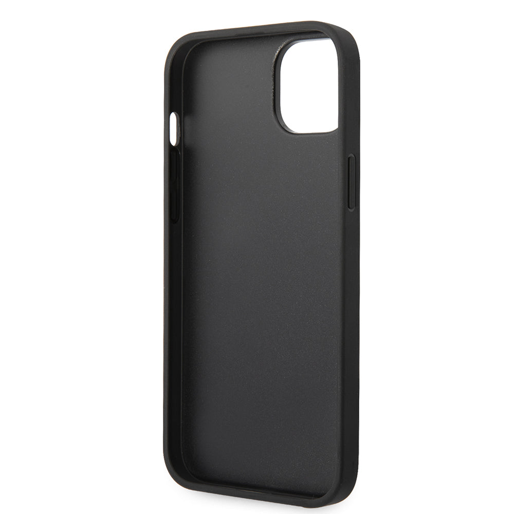 Husa de protectie Karl Lagerfeld Hardcase Monogram (KLHCP14MPGKLSKW) compatibil cu iPhone 14 Plus, Maro Stripe
