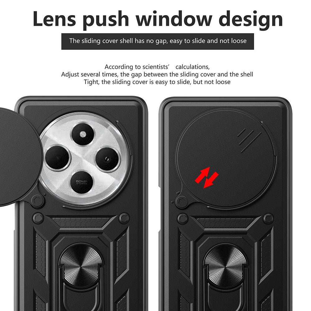 Husa de protectie Techsuit CamShield Series compatibil cu Xiaomi Redmi 14C / Poco C75, Negru
