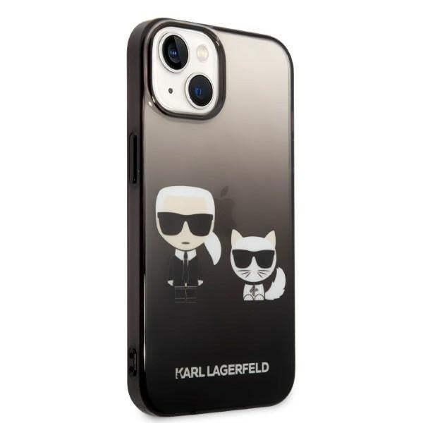 Husa de protectie Karl Lagerfeld Hardcase (KLHCP14MTGKCK) compatibil cu iPhone 14 Plus, Gradient Ikonik Karl&Choupette