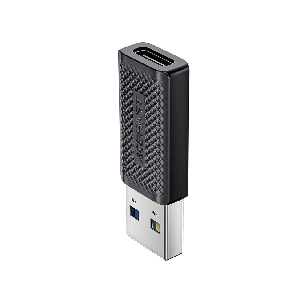 Adaptor Acefast Adapter (J2), Type-C to USB 3.0, Fast Charging, Data Transmission, 5Gbps, Negru