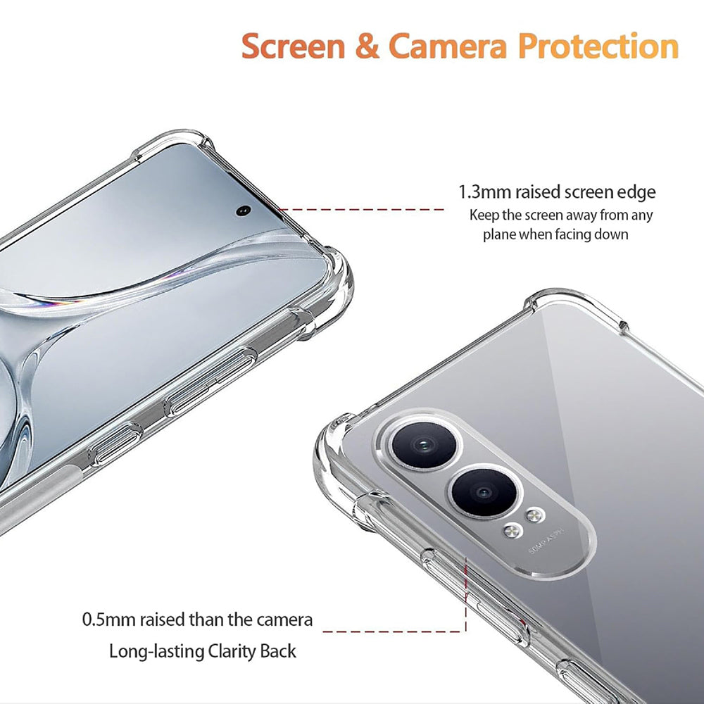 Husa de protectie Techsuit Shockproof Clear Silicone compatibil cu OnePlus Nord CE4 Lite, Transparent