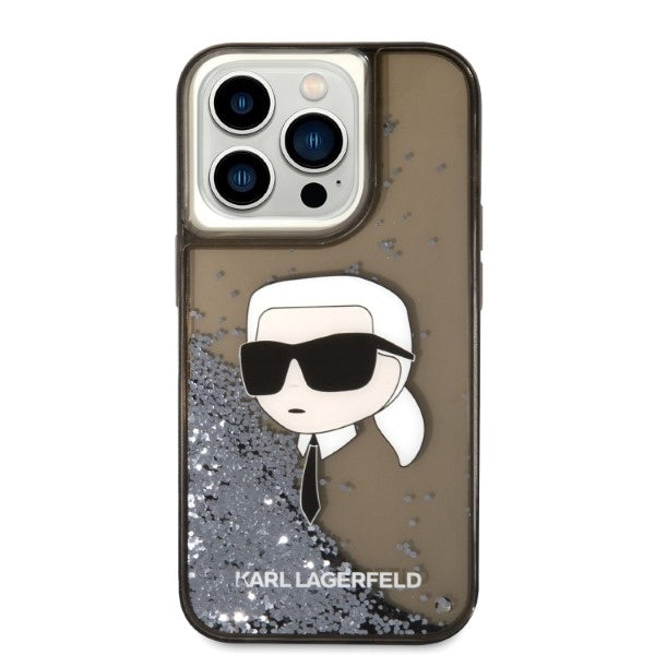 Husa de protectie Karl Lagerfeld Hardcase Glitter (KLHCP14XLNKHCK) compatibil cu iPhone 14 Pro Max, Karl Head