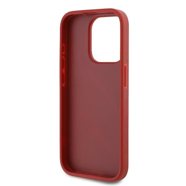 Husa de protectie Karl Lagerfeld Diagonal Quilted Script (KLHCP15LPQDSMGR) compatibil cu iPhone 15 Pro, Rosu