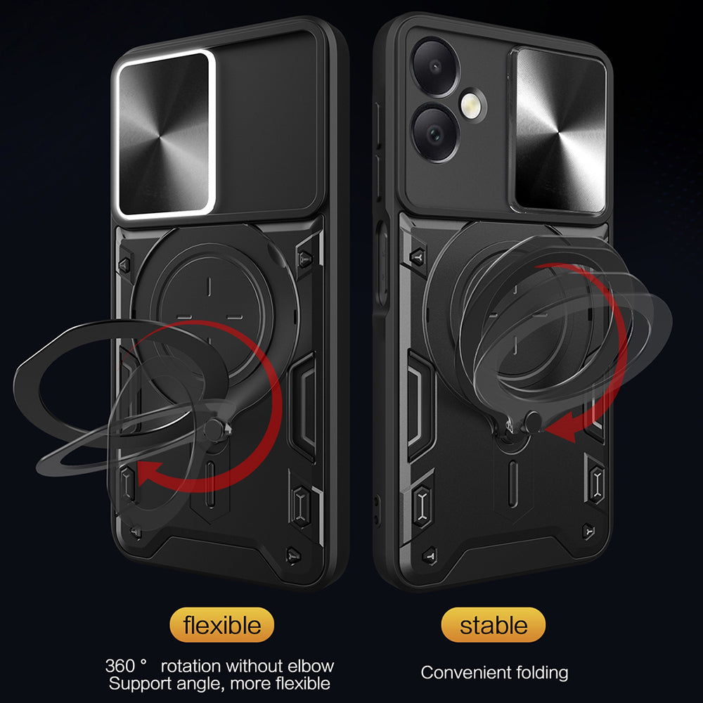 Husa de protectie Techsuit CamGuard Pro compatibil cu Samsung Galaxy A06, Rosu
