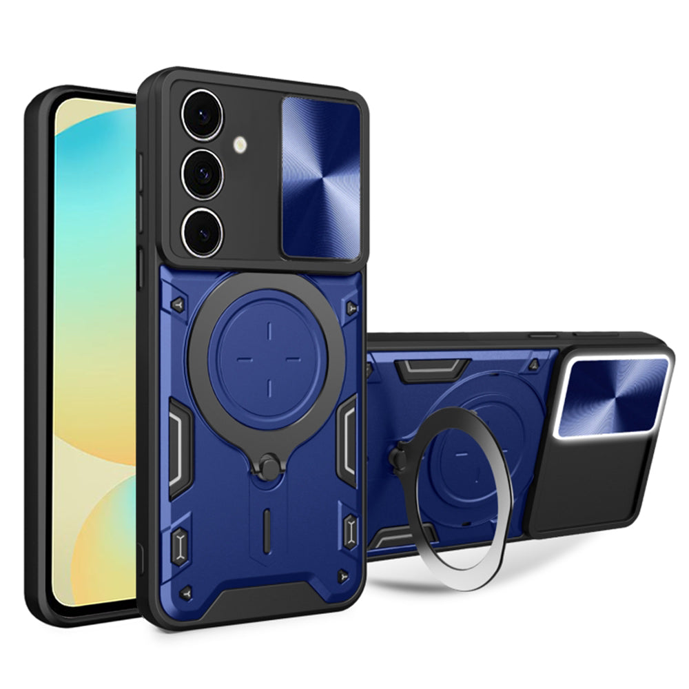 Husa de protectie Techsuit CamGuard Pro compatibil cu Samsung Galaxy S24 FE, Albastru