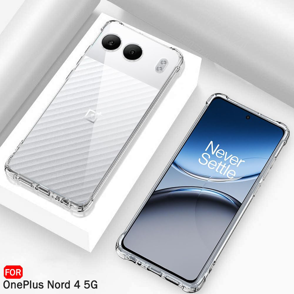 Husa de protectie Techsuit Shockproof Clear Silicone compatibil cu OnePlus Nord 4, Transparent