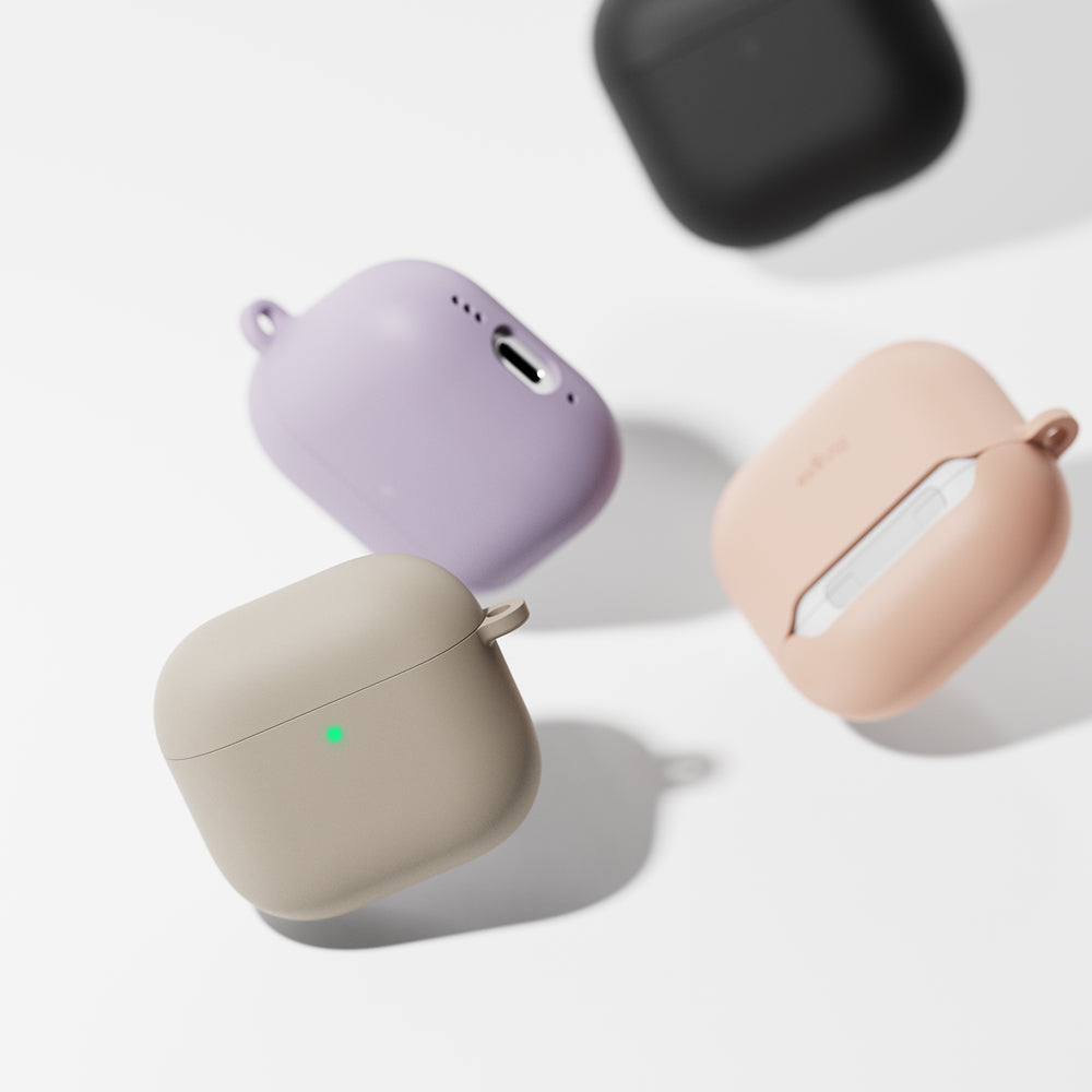 Casti Ringke Silicone, Apple AirPods 4, Mov Deschis