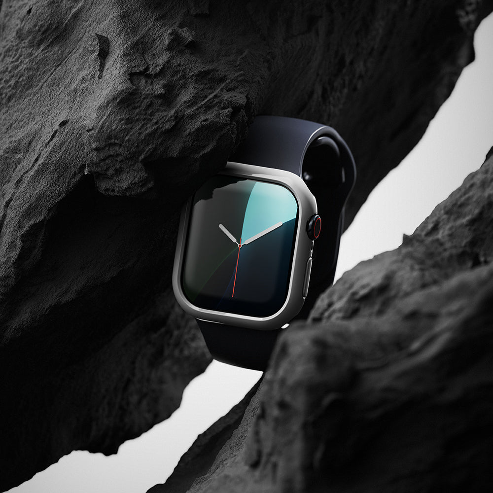 Accesoriu smartwatch Ringke Slim (set de 2) compatibil cu Apple Watch 10 42mm / Watch 11 42mm, Transparent / Matte Black