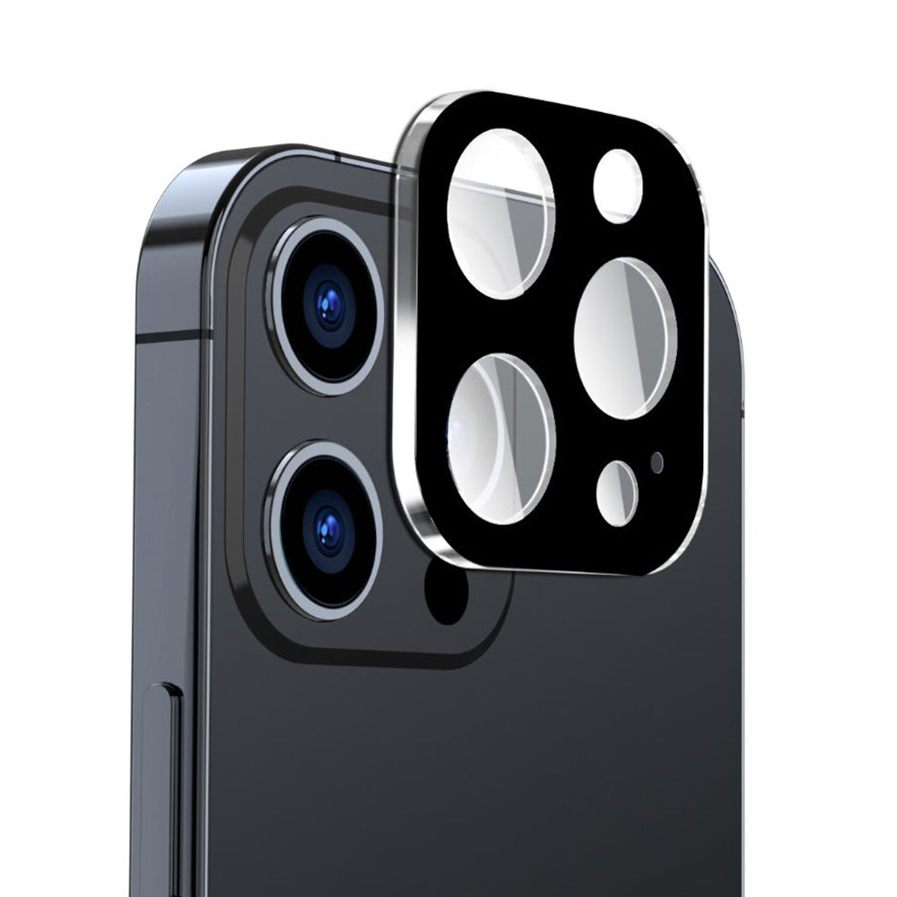 Folie de protectie Techsuit Full Camera Glass compatibil cu iPhone 16 Pro / iPhone 16 Pro Max, Negru