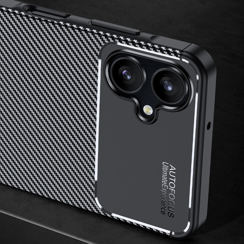 Husa de protectie Techsuit CarbonFiber compatibil cu Samsung Galaxy A06, Negru