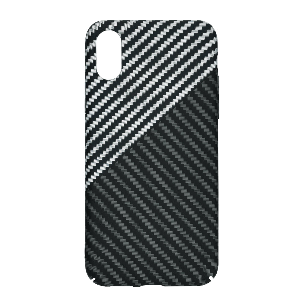 Husa de protectie Techsuit Carbonite FiberShell compatibil cu iPhone XR, Stealth Gray