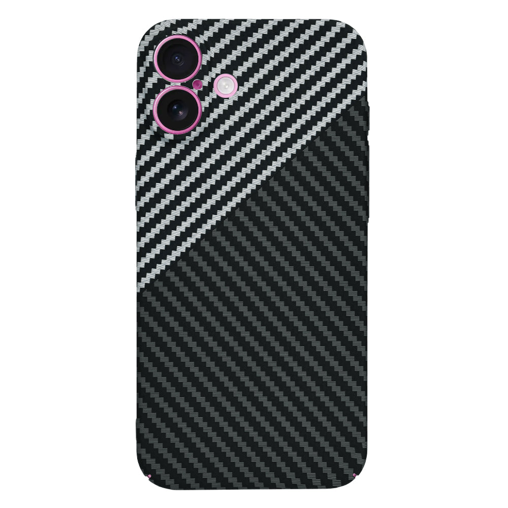 Husa de protectie Techsuit Carbonite FiberShell compatibil cu iPhone 16 Plus, Stealth Gray