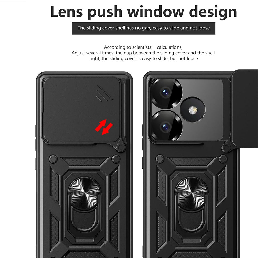 Husa de protectie Techsuit CamShield Series compatibil cu Xiaomi Poco F6, Roz Auriu