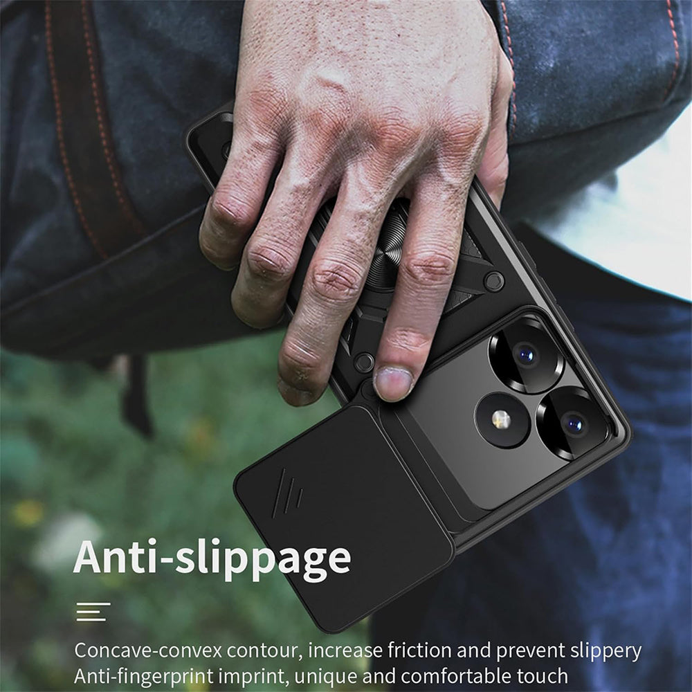 Husa de protectie Techsuit CamShield Series compatibil cu Xiaomi Poco F6, Roz Auriu