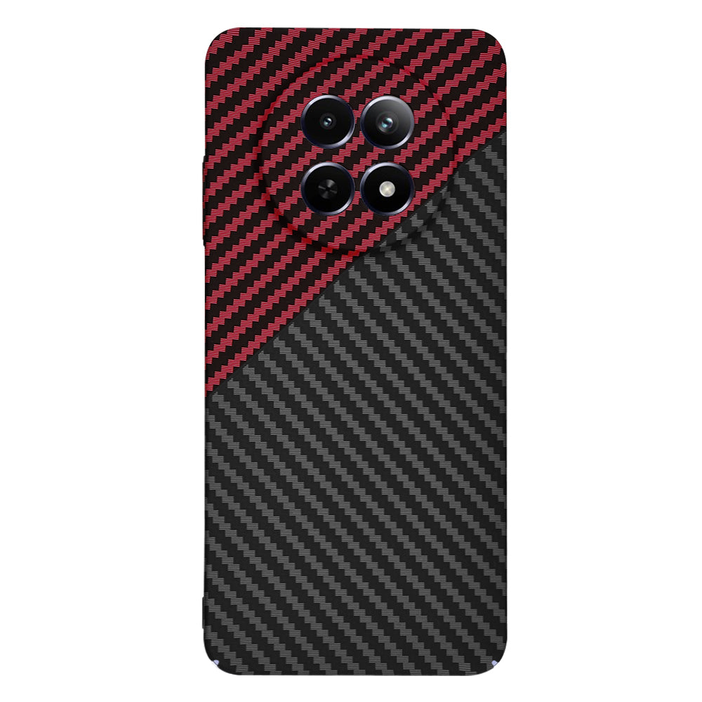 Husa de protectie Techsuit Carbonite FiberShell compatibil cu Realme 12 / 12x, Rosu Vortex