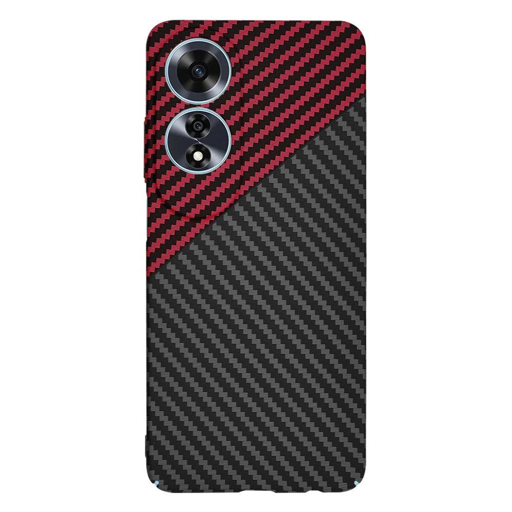 Husa de protectie Techsuit Carbonite FiberShell compatibil cu Oppo A60 4G, Rosu Vortex