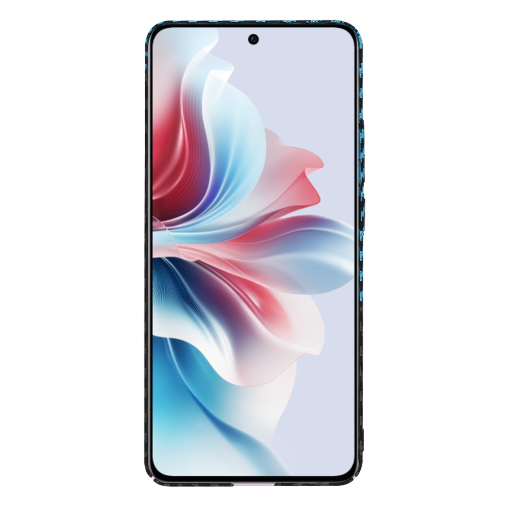 Husa de protectie Techsuit Carbonite FiberShell compatibil cu Oppo Reno11 F, Albastru Pulse