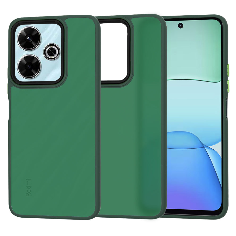 Husa de protectie Techsuit HaloFrost Series compatibil cu Xiaomi Redmi 13 / Poco M6 4G, Bleumarin Green