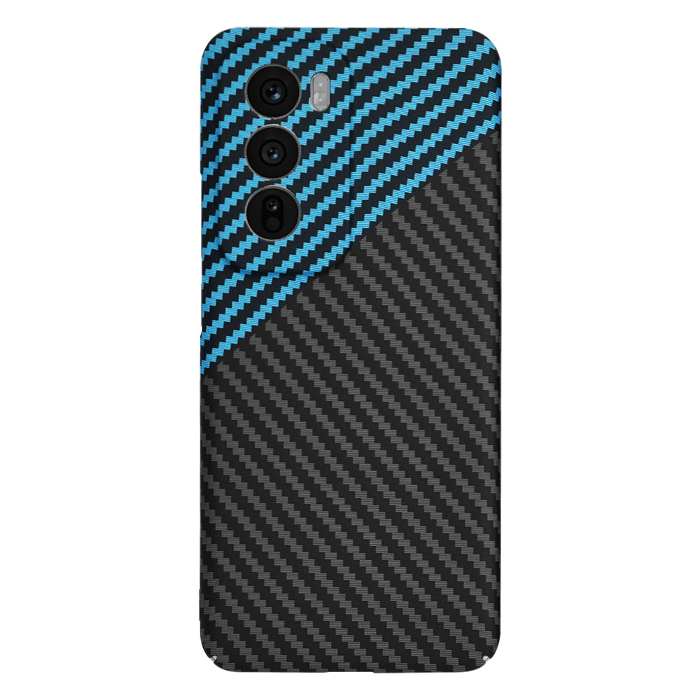Husa de protectie Techsuit Carbonite FiberShell compatibil cu Oppo Reno12, Albastru Pulse