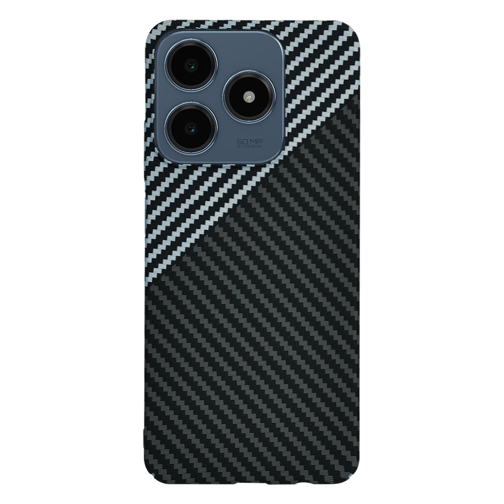 Husa de protectie Techsuit Carbonite FiberShell compatibil cu Realme C61 / Realme C63, Stealth Gray