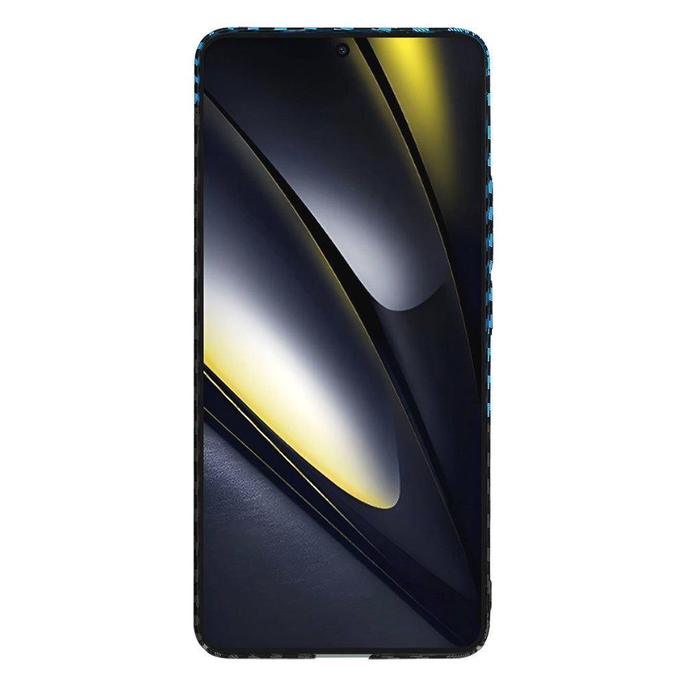 Husa de protectie Techsuit Carbonite FiberShell compatibil cu Xiaomi Poco F6, Albastru Pulse