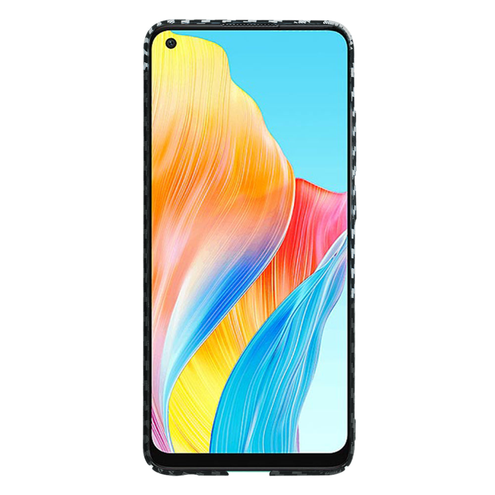 Husa de protectie Techsuit Carbonite FiberShell compatibil cu Oppo A78 4G, Stealth Gray