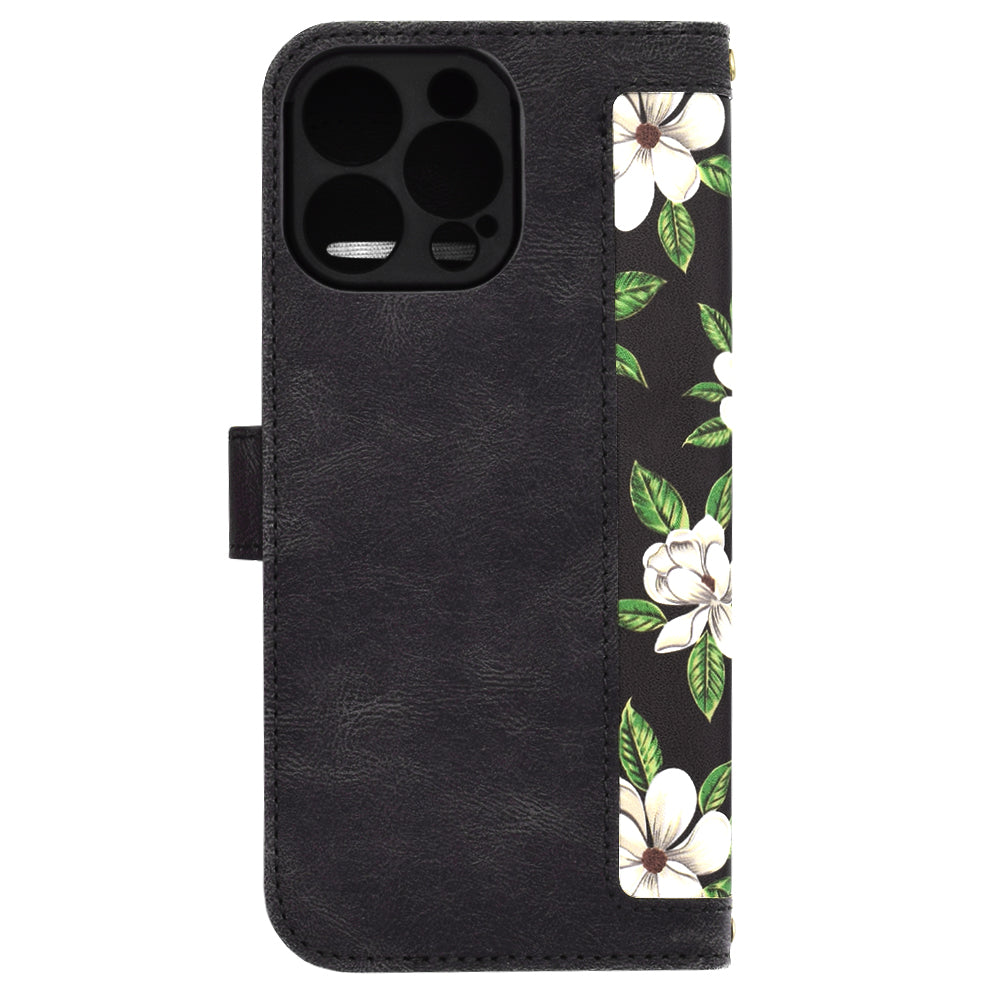 Husa de protectie Techsuit FlipCraft compatibil cu iPhone 16 Pro Max, Flowers of the Dawn