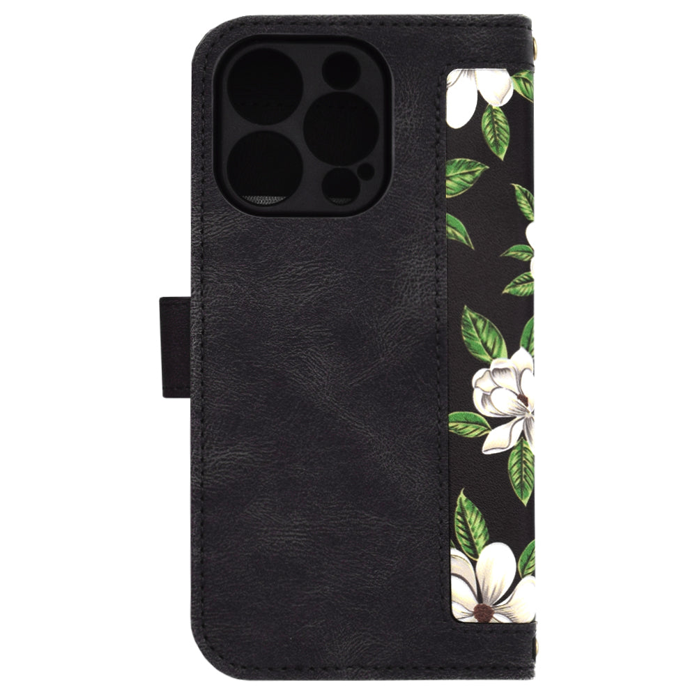 Husa de protectie Techsuit FlipCraft compatibil cu iPhone 16 Pro, Flowers of the Dawn