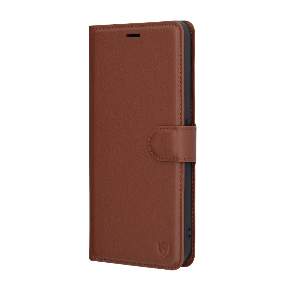 Husa de protectie Techsuit Leather Folio compatibil cu Nothing CMF Phone 1, Maro
