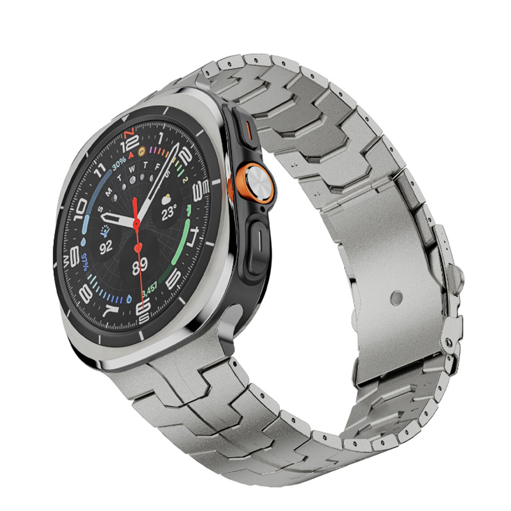 Curea smartwatch Techsuit Watchband (W063) compatibil cu Samsung Galaxy Watch Ultra 47mm / Watch Ultra 2, Titanium